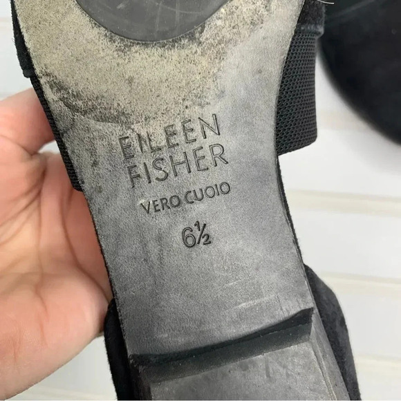 Eileen Fisher Flute Pointed Toe d'Orsay Flats - Picture 4 of 10